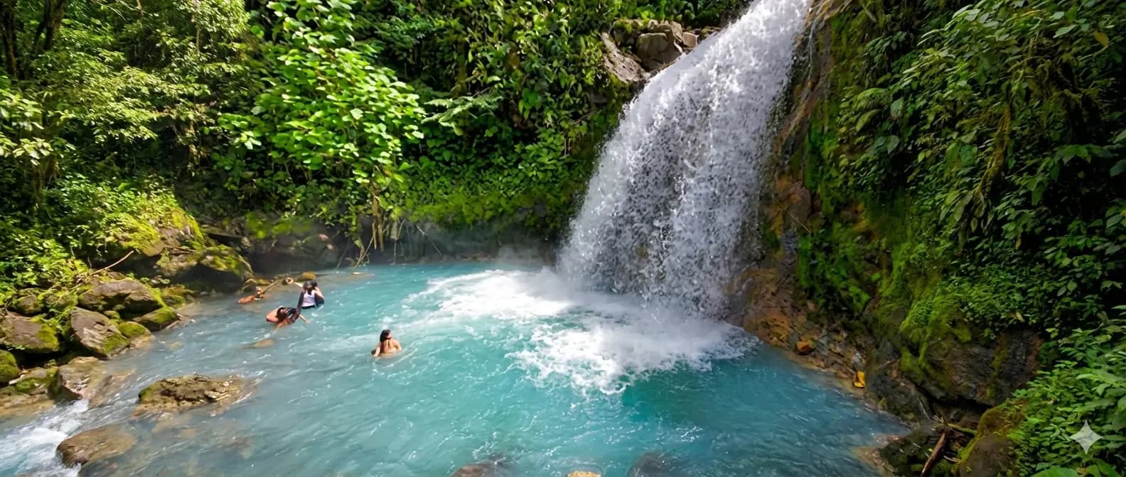 Costa Rica Blue Falls - Private Transportation Routes